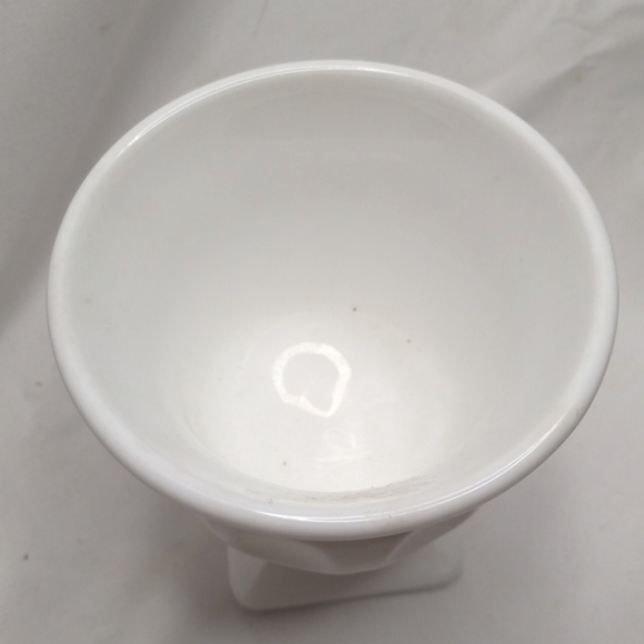 Vintage Mckee Plymouth Milk Glass Creamer Sugar Set - Picture 4 of 7